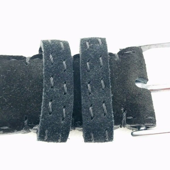 KITON Black Suede Men's Dress Belt 42” Size 105 cm - Picture 6 of 8